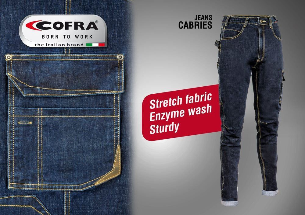 Jean Ελαστικό Παντελόνι Cofra Cabries blue - Image 5