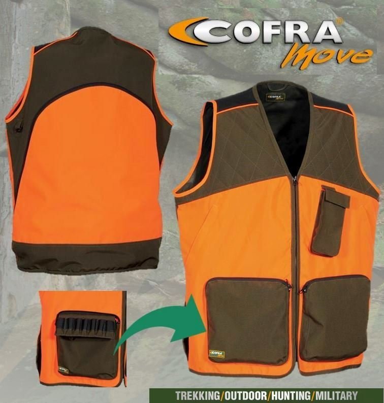 Κυνηγετικό Γιλέκο Cofra Zivat clay brown/orange - Image 3