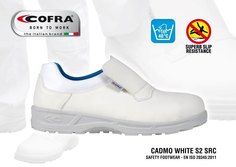 Λευκό Παπούτσι Ασφαλείας Cofra Cadmo White S2 SRC - Image 2