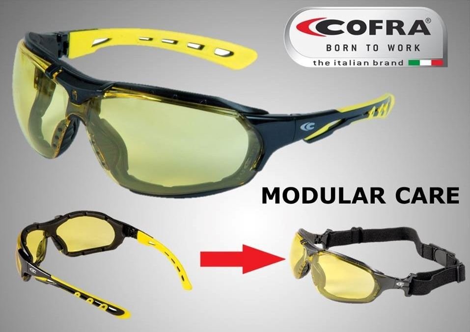 Γυαλιά προστασίας Cofra Modular Care yellow - Image 4