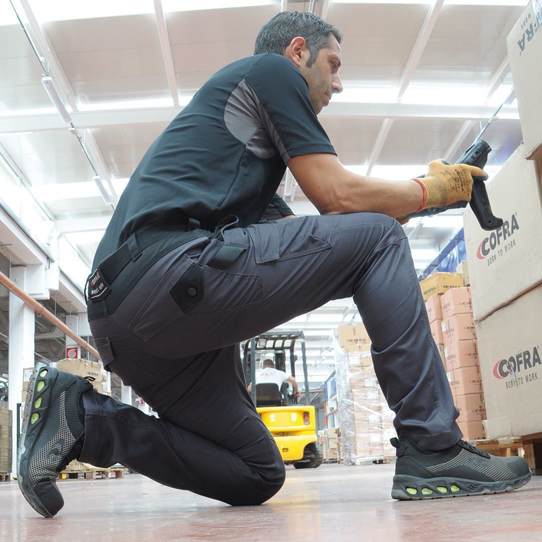 Παντελόνι Εργασίας Super Stretch Cofra Jember anthracite/black - Image 4