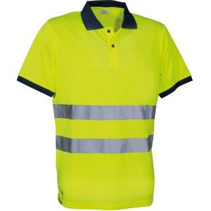 Μπλουζάκι Polo Ανακλαστικό Cofra Kaduna yellow