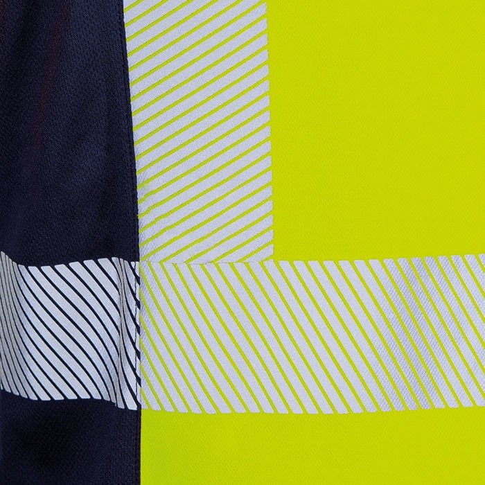 Μπλουζάκι Polo Ανακλαστικό Εργασίας Αντηλιακό (UPF 40+) Cofra Tilcara yellow - Image 3