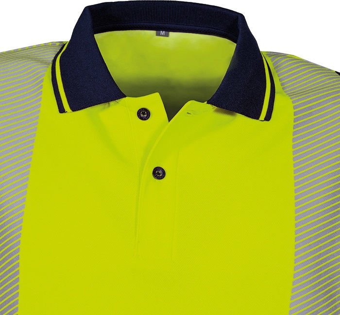 Μπλουζάκι Polo Ανακλαστικό Εργασίας Αντηλιακό (UPF 40+) Cofra Tilcara yellow - Image 5