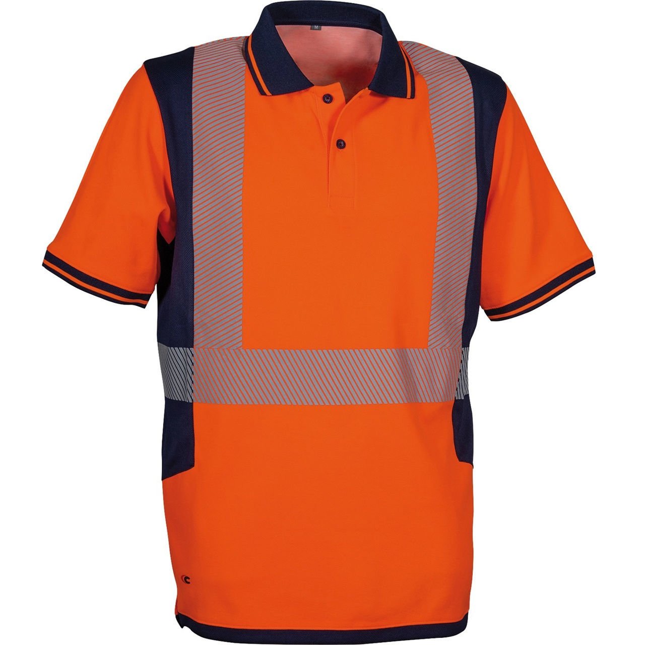 Μπλουζάκι Polo Ανακλαστικό Εργασίας Αντηλιακό (UPF 40+) Cofra Tilcara orange