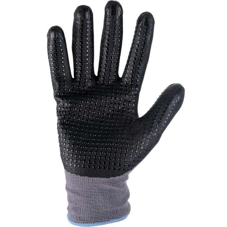 Γάντια Νιτριλίου με κουκίδες CXS Napa grey-black - Image 2