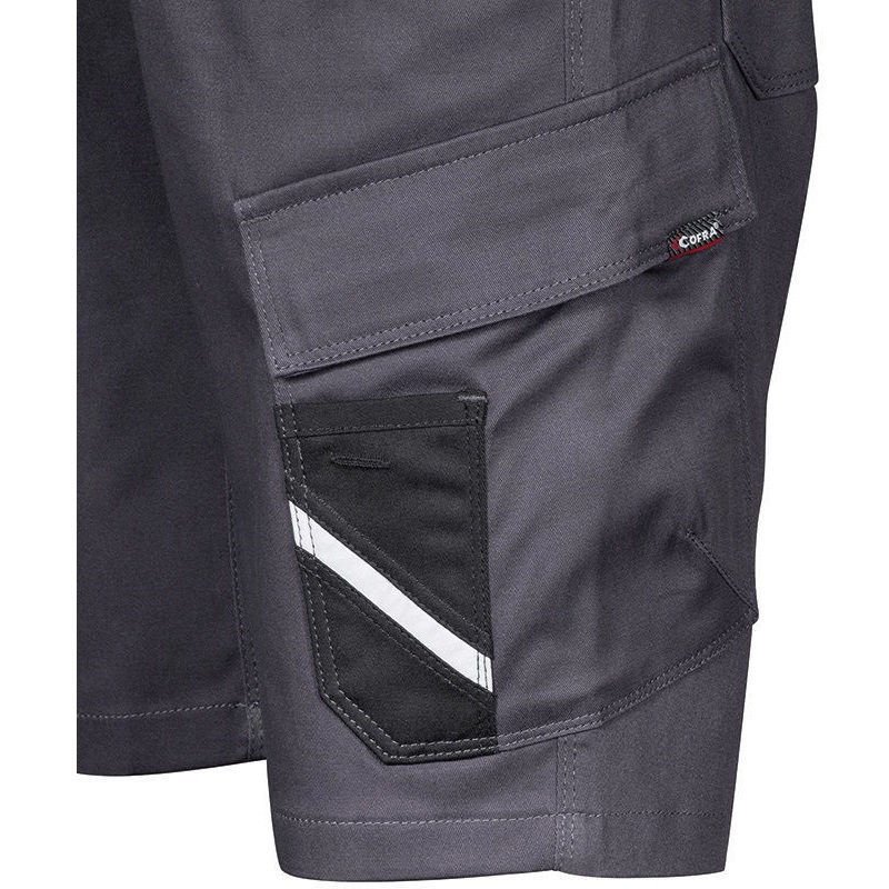 Βερμούδα Εργασίας Βαμβακερή Ελαστική Cofra Moreiras anthracite/black - Image 2