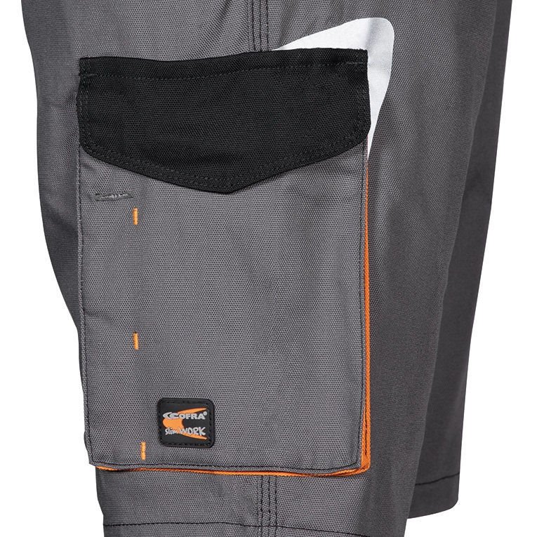Βερμούδα Εργασίας Cofra Liegi anthracite/black/orange - Image 2