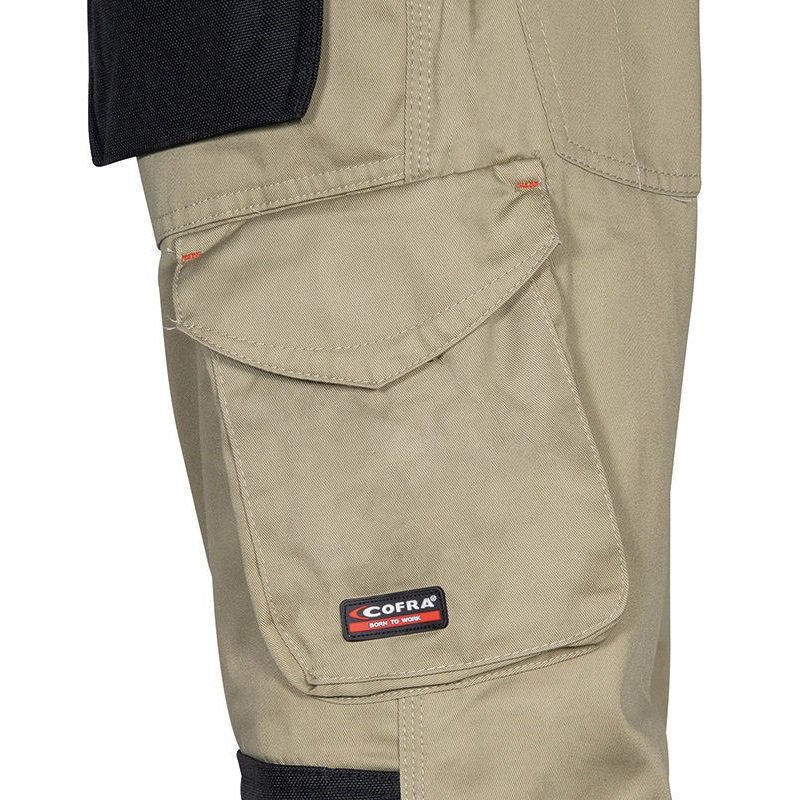 Παντελόνι Εργασίας Cofra Bricklayer khaki/black - Image 2
