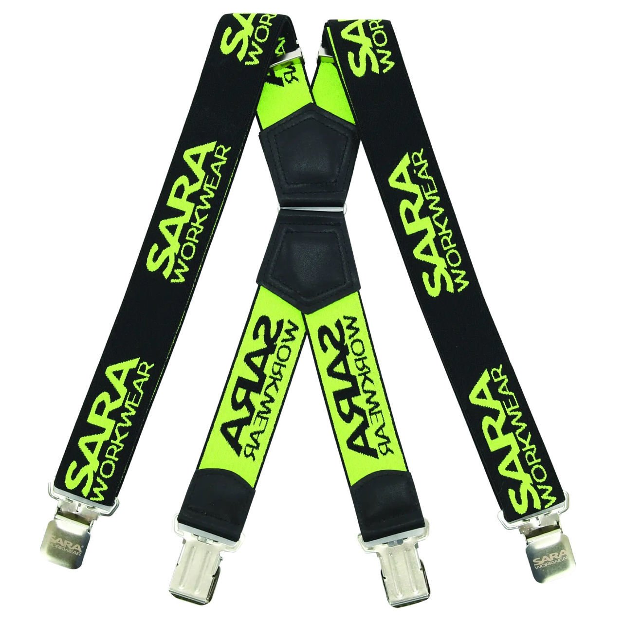 Ελαστικές Τιράντες Εργασίας Sara Workwear black/fluorescent yellow