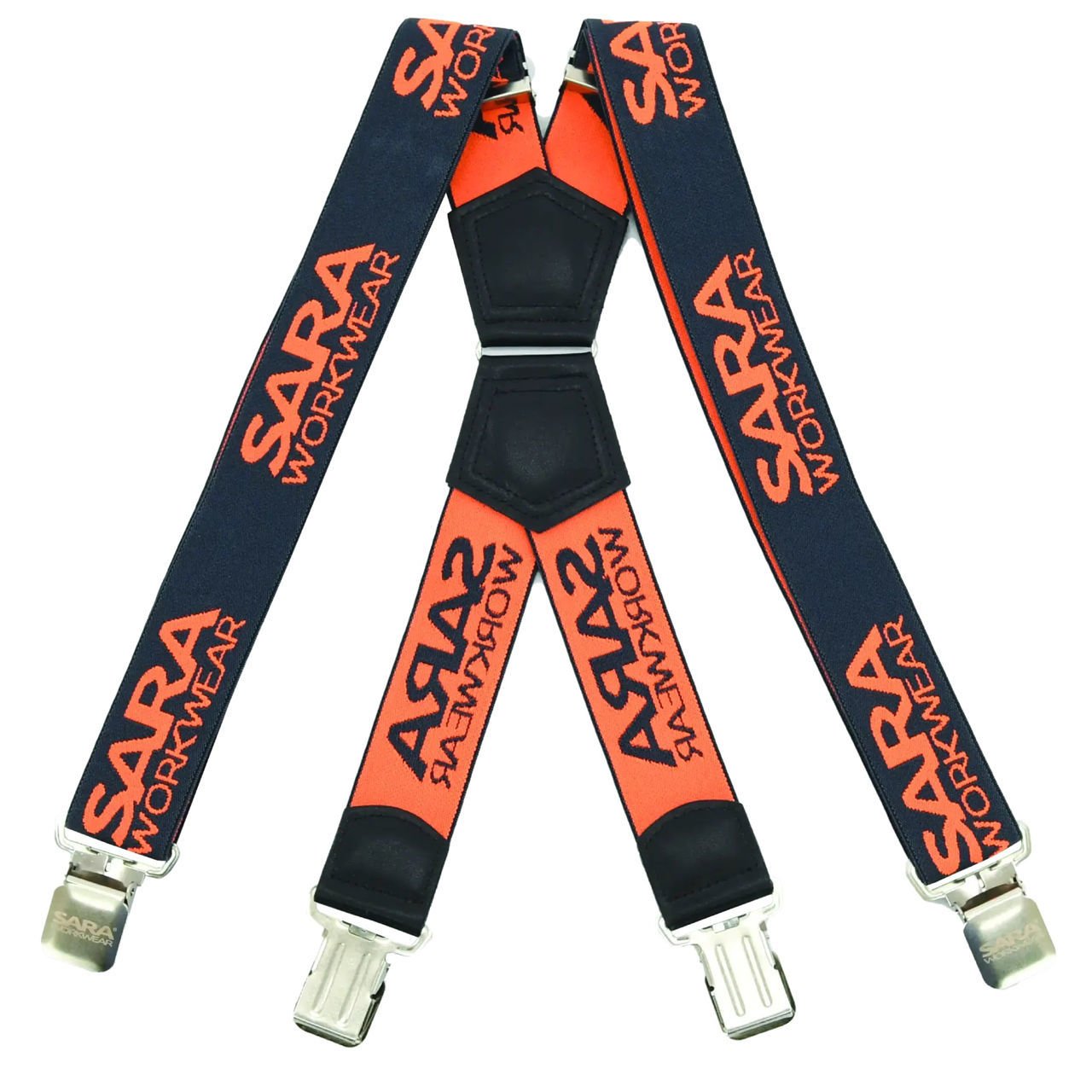 Ελαστικές Τιράντες Εργασίας Sara Workwear graphite/fluorescent orange
