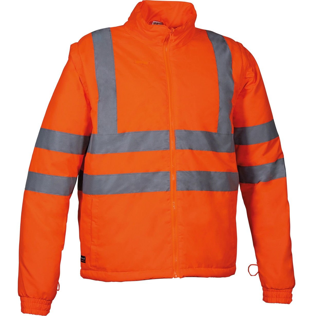 Αδιάβροχο Ανακλαστικό Παρκά 4 σε 1 Cofra Telsen orange/navy - Image 2