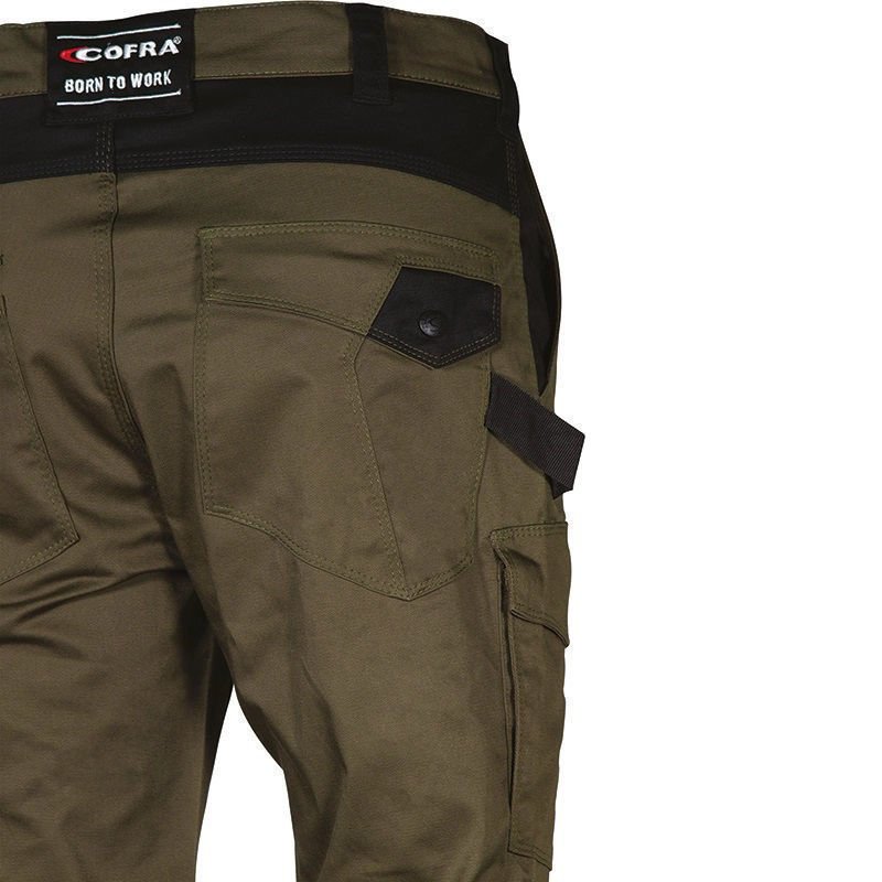 Παντελόνι Εργασίας Super Stretch Cofra Jember clay brown/black - Image 2