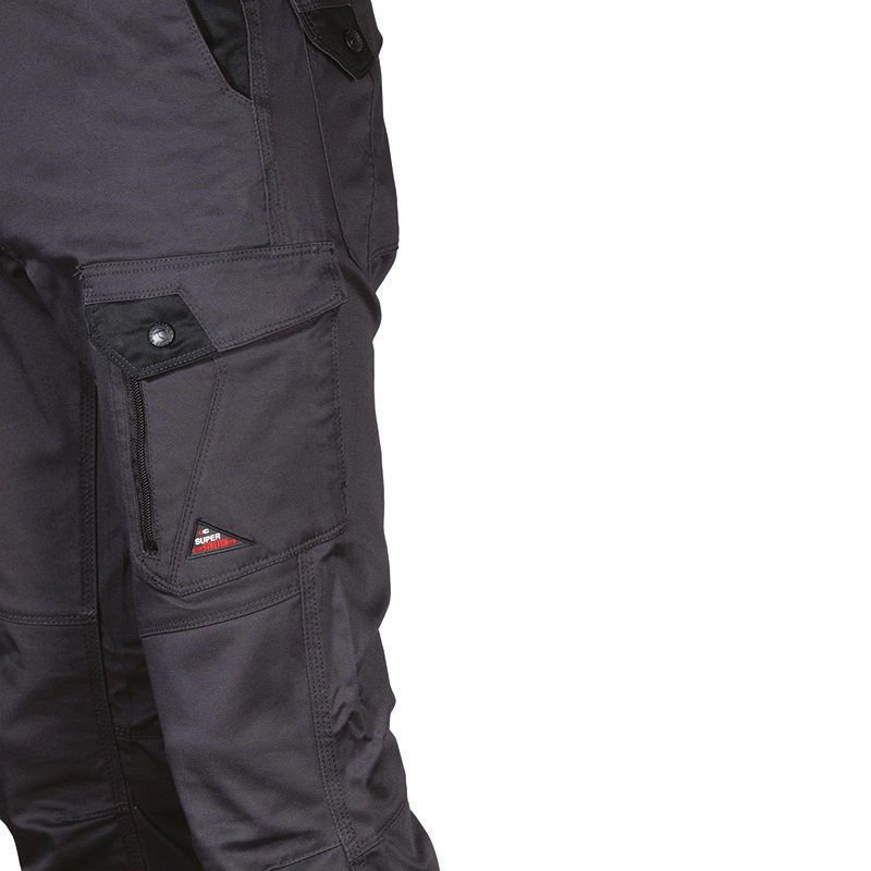 Παντελόνι Εργασίας Super Stretch Cofra Jember anthracite/black - Image 3