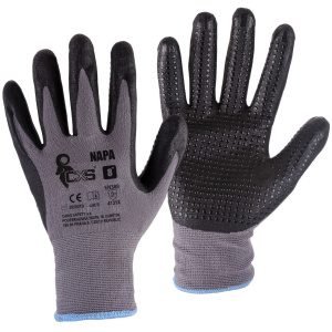 Γάντια Νιτριλίου με κουκίδες CXS Napa grey-black