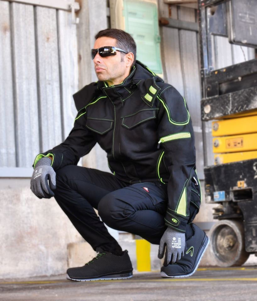 Softshell Jacket Cofra Tecka black/lime - Image 3