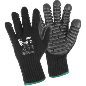 Αντικραδασμικά Γάντια Εργασίας CXS Amet black/grey