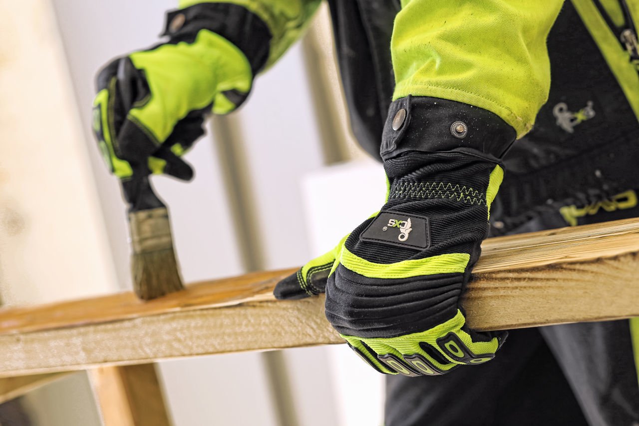 Γάντια Εργασίας CXS Yema yellow-black - Image 4