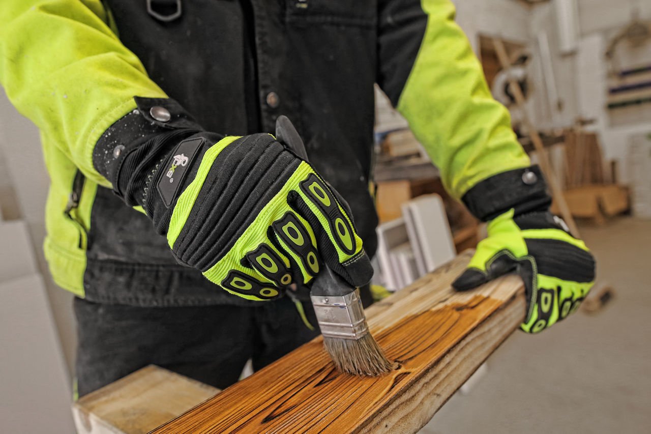 Γάντια Εργασίας CXS Yema yellow-black - Image 5