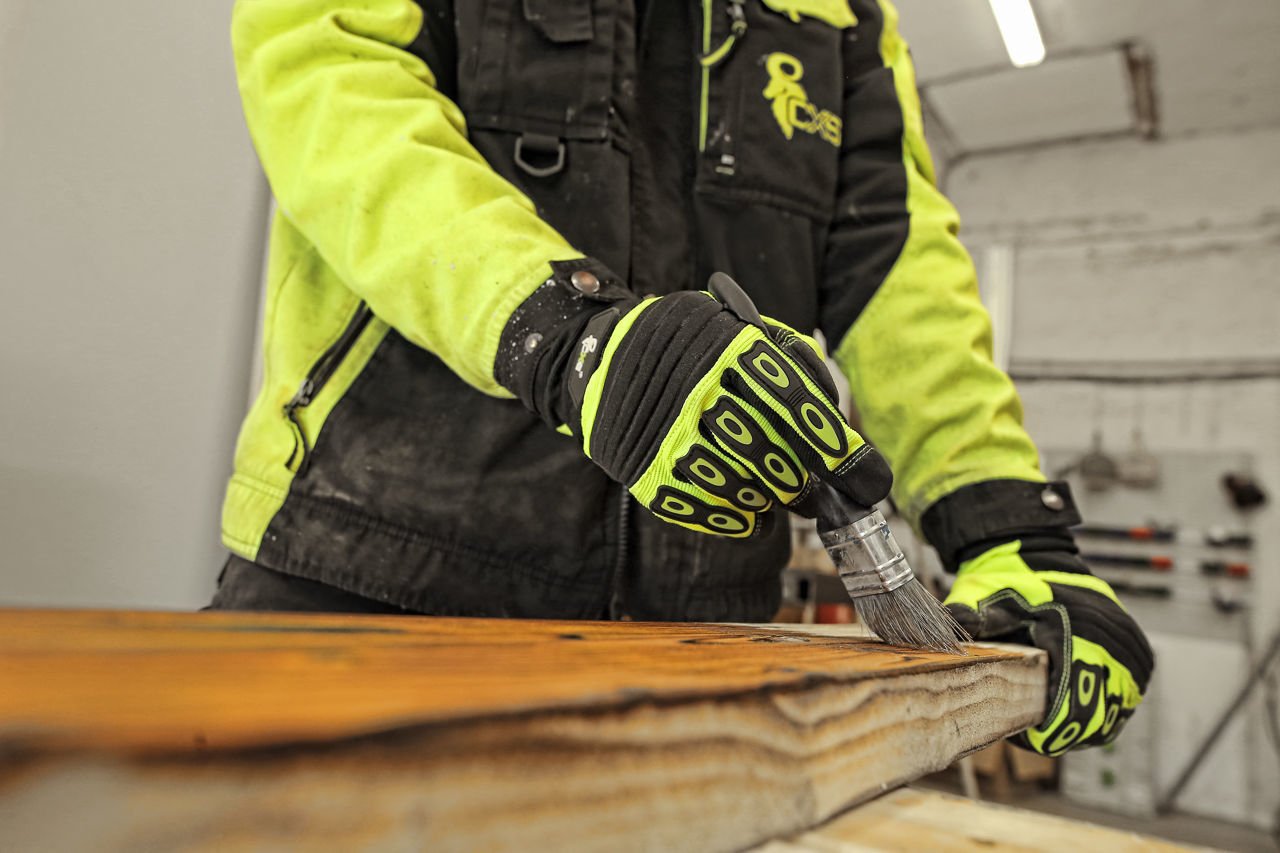 Γάντια Εργασίας CXS Yema yellow-black - Image 6