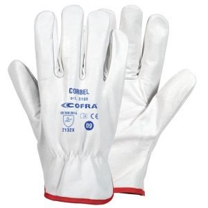 Γάντια Εργασίας Δερμάτινα Cofra Corbel white