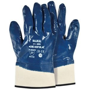 Γάντια Νιτριλίου Cofra Bajkal white/navy