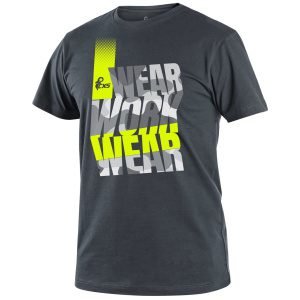 T-Shirt Ανδρικό Ελαστικό CXS Workwear anthracite-yellow