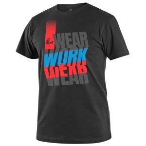 T-Shirt Ανδρικό Ελαστικό CXS Workwear black-blue-red