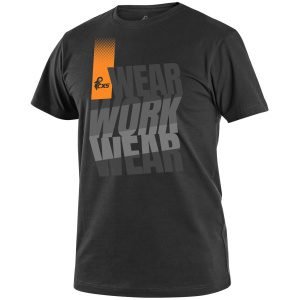T-Shirt Ανδρικό Ελαστικό CXS Workwear black-orange