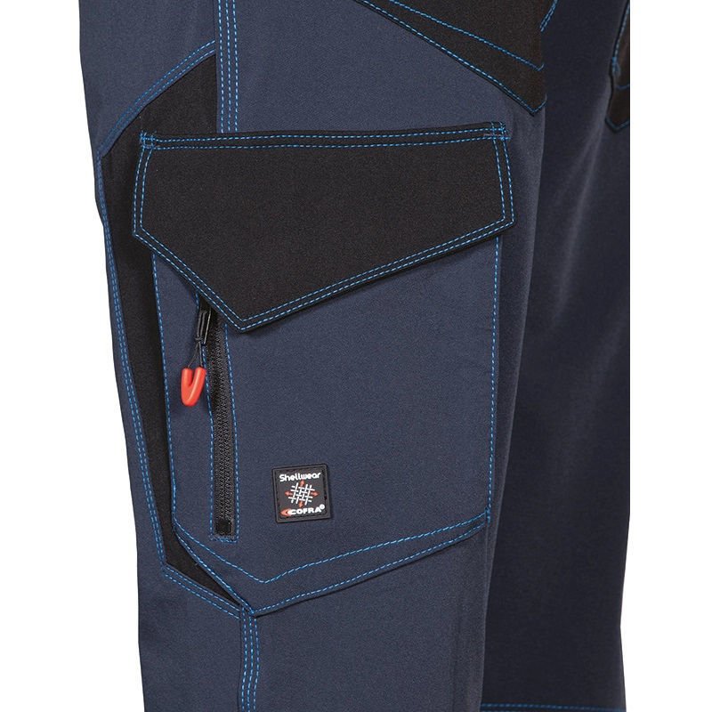 Παντελόνι Εργασίας Ελαστικό 4-way Stretch Cofra Hagfors navy/black - Image 2