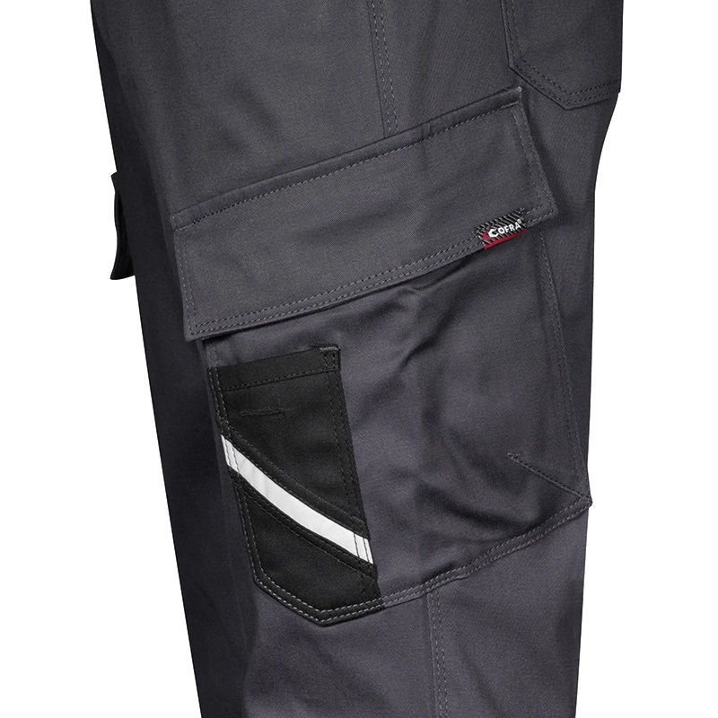 Παντελόνι Εργασίας Βαμβακερό Ελαστικό Cofra Vidago anthracite/black - Image 2