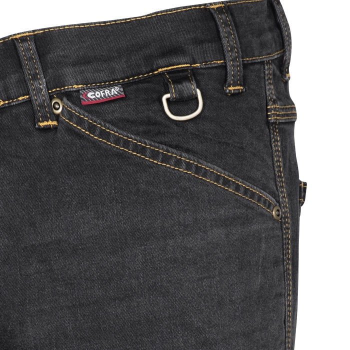 Jean Ελαστικό Παντελόνι Εργασίας Cofra Paradas black - Image 4