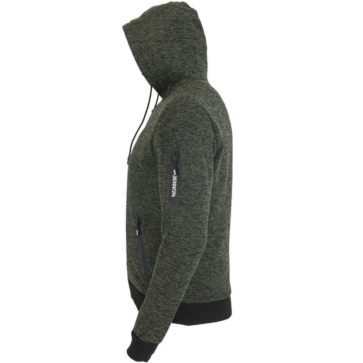 Ζακέτα ελευθέρου χρόνου με κουκούλα Promacher Chortos green - Image 4