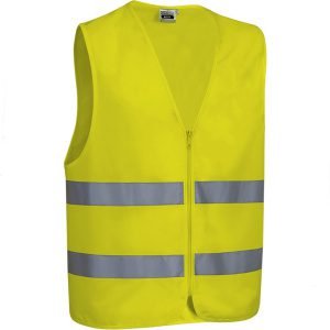 Ανακλαστικό Γιλέκο εργασίας με φερμουάρ Valento Wagon yellow CHVAWAGAF