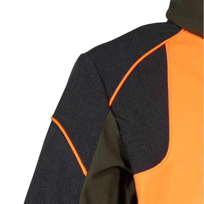 Κυνηγετικό Ελαστικό Softshell Jacket Cofra Seewald clay brown/black/orange - Image 2