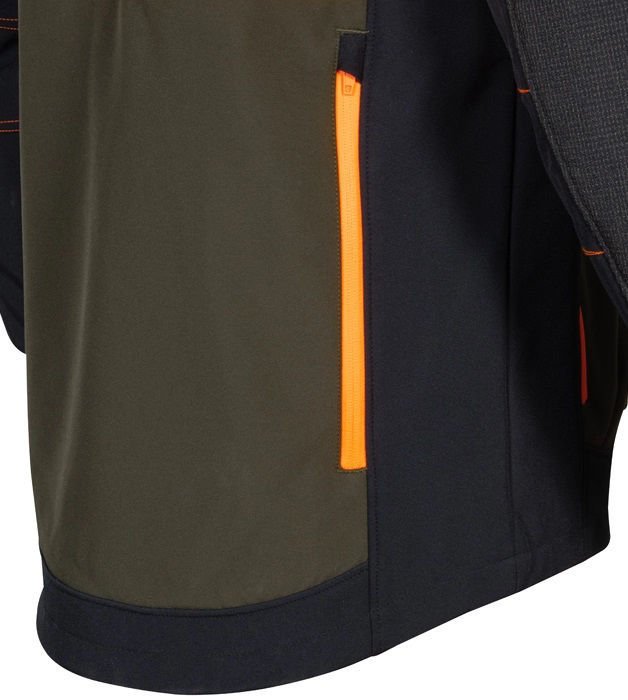 Κυνηγετικό Ελαστικό Softshell Jacket Cofra Seewald clay brown/black/orange - Image 5