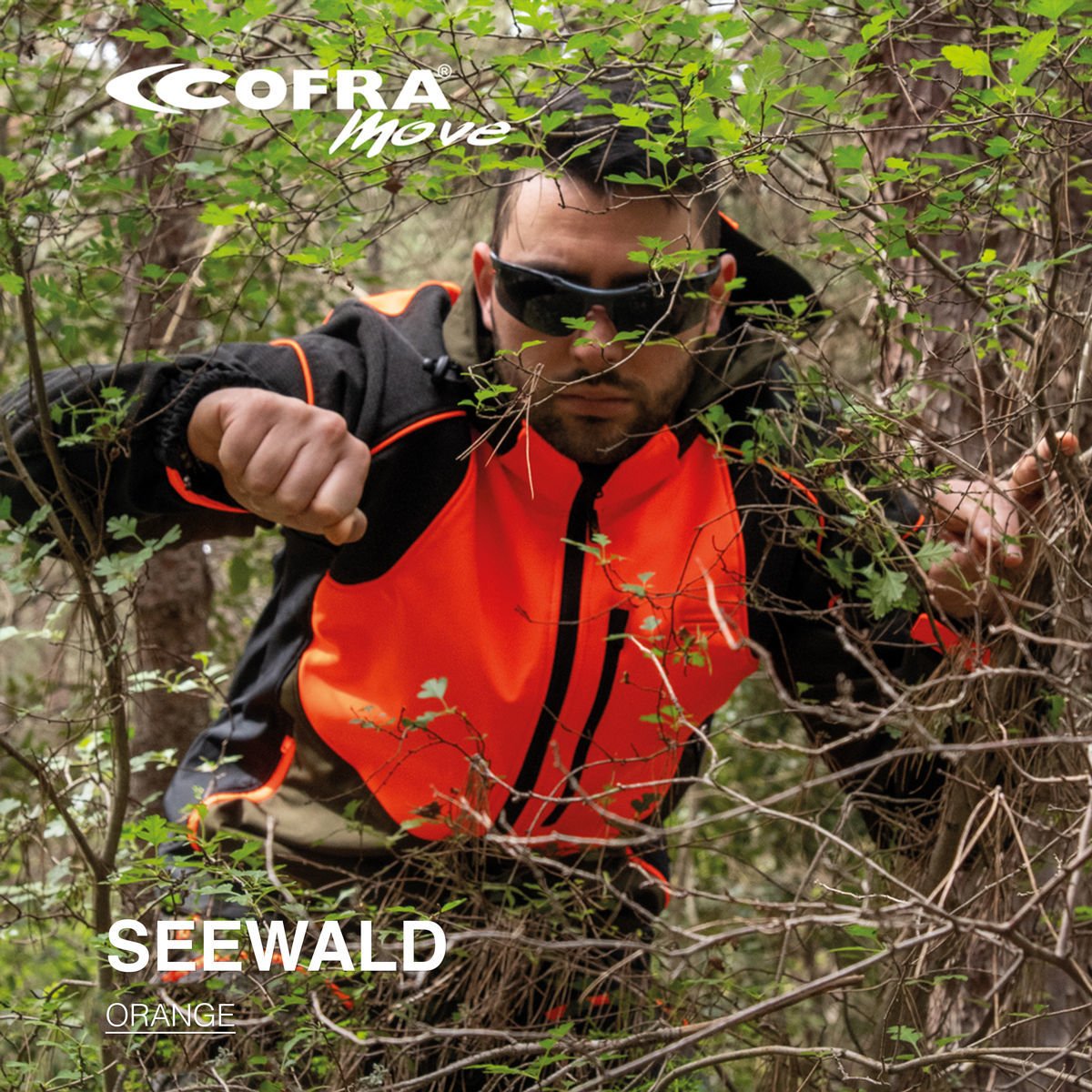 Κυνηγετικό Ελαστικό Softshell Jacket Cofra Seewald clay brown/black/orange - Image 7