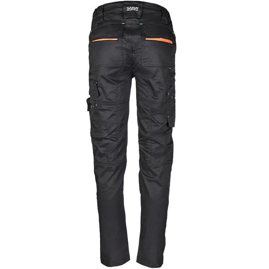 Παντελόνι Εργασίας Ελαστικό (2 way stretch) Sara Actiflex black - Image 4