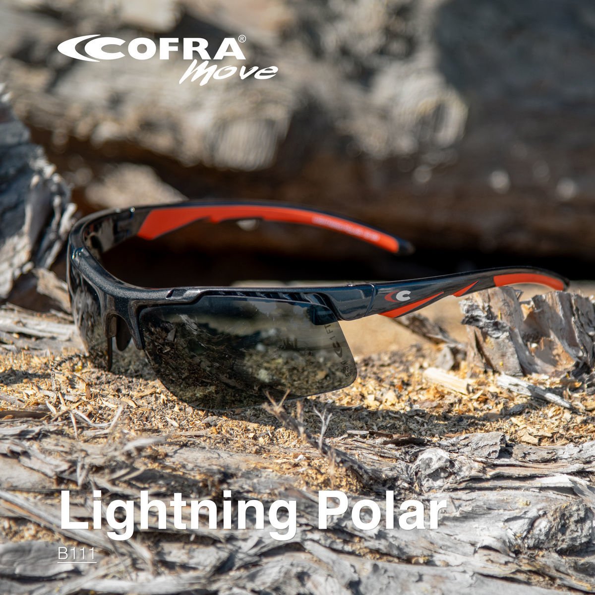 Γυαλιά πολωτικά προστασίας Cofra Lightning Polar orange - Image 2