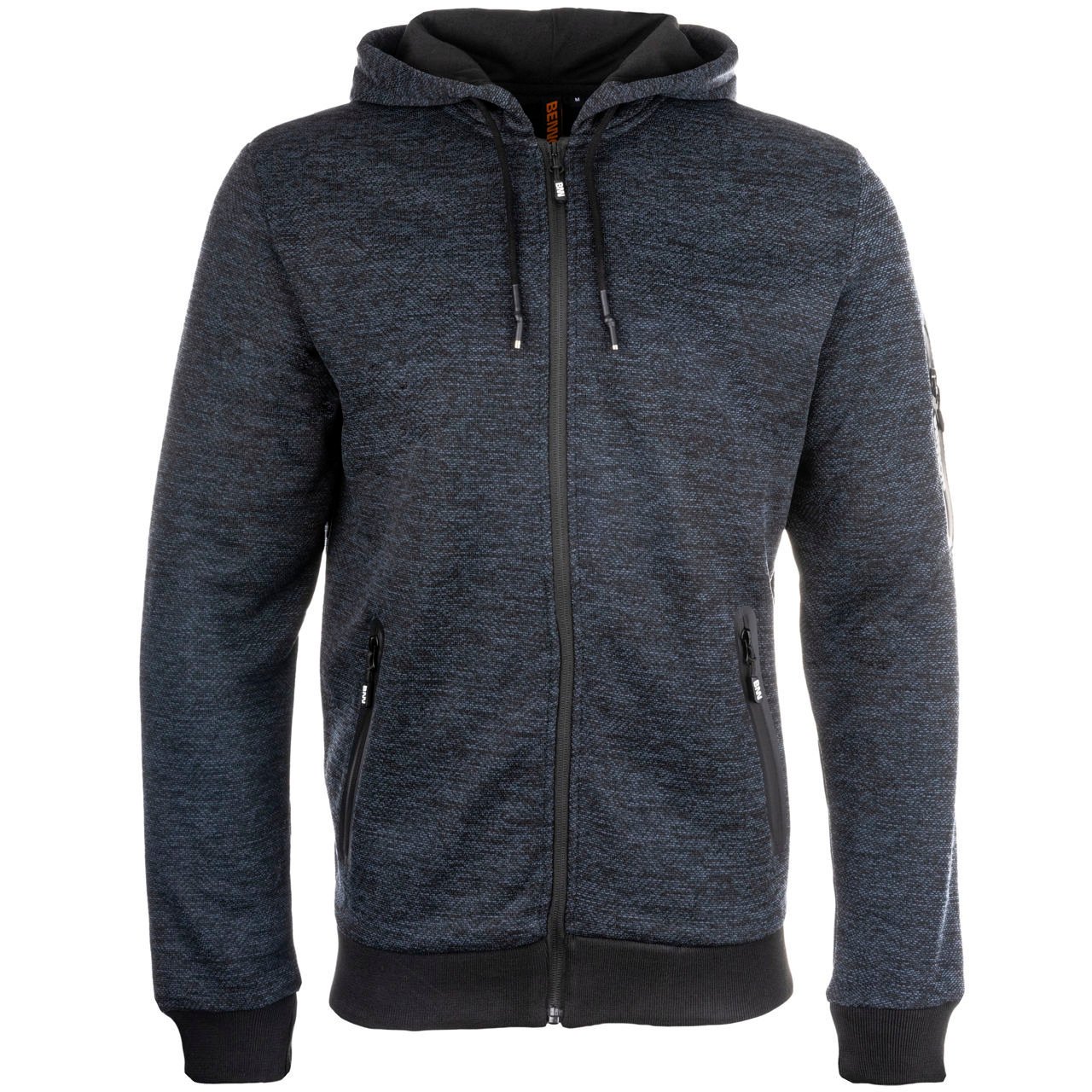 Ζακέτα ελευθέρου χρόνου με κουκούλα Bennon Olympos blue/grey