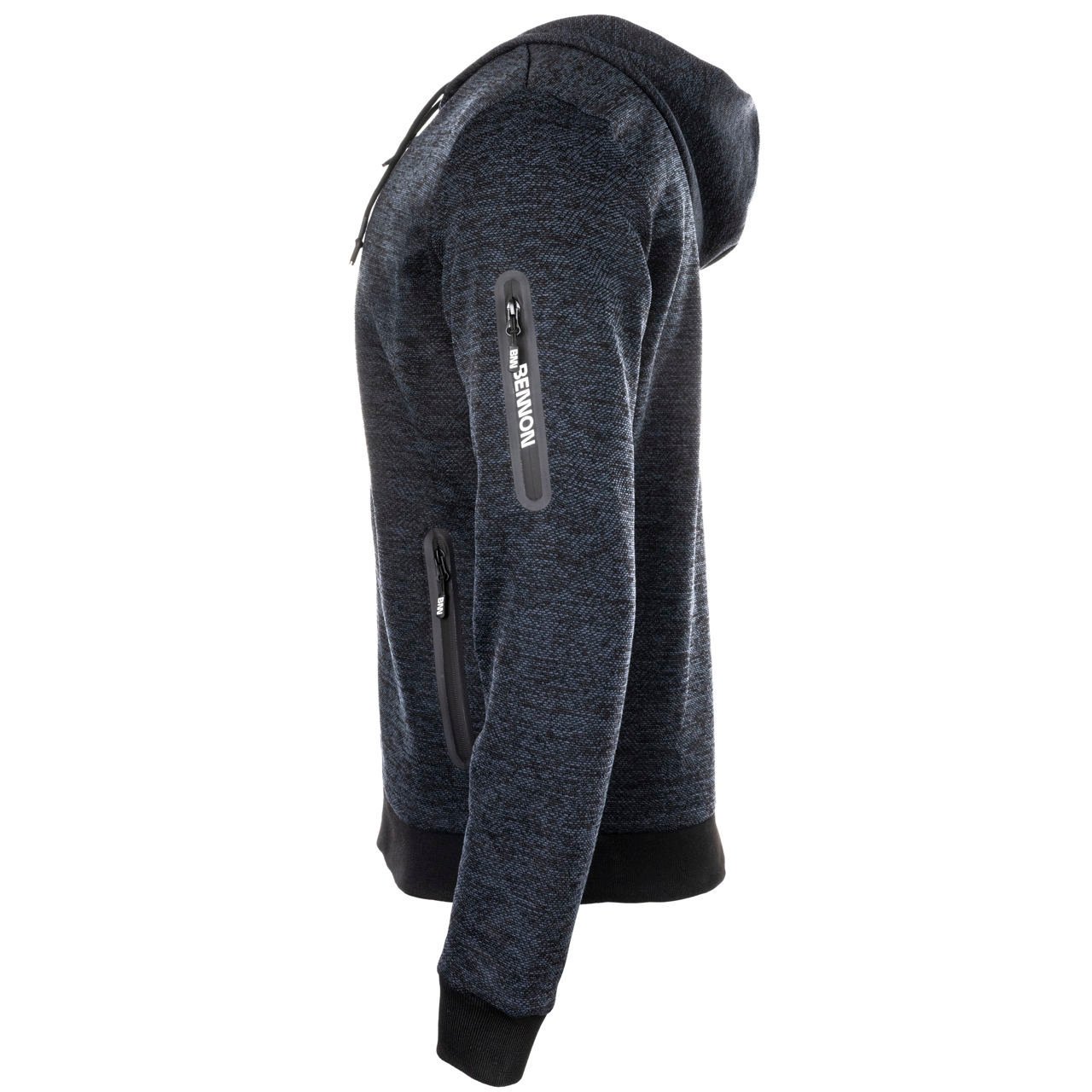 Ζακέτα ελευθέρου χρόνου με κουκούλα Bennon Olympos blue/grey - Image 2