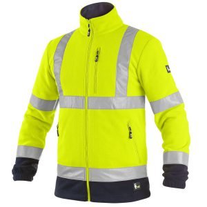 Ζακέτα Εργασίας fleece high vis CXS Preston yellow-blue