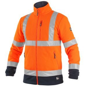 Ζακέτα Εργασίας fleece high vis CXS Preston orange-blue