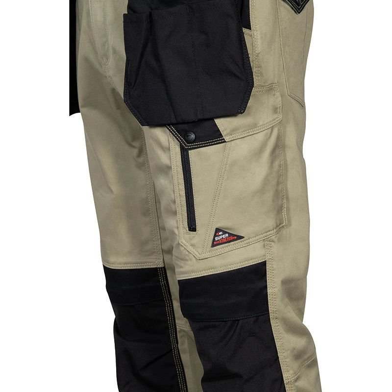 Παντελόνι Εργασίας Super Stretch Cofra Kudus klaki/black - Image 2