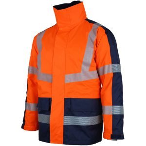 Αδιάβροχο Ανακλαστικό Παρκά 4 σε 1 Lacuna Taurus orange/navy